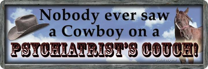 John Wayne-Cowboy on Psychiatrist Couch