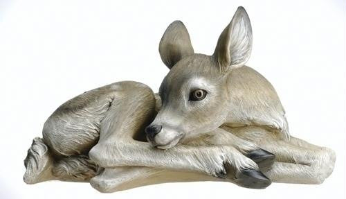 16.75"W Sleeping Deer Fig