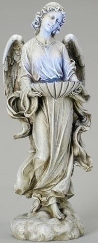 24.5" Solar Angel W- Birdbath