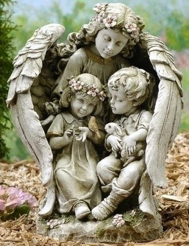16" Angel With Children