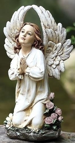 16" Kneeling Angel Garden Stat