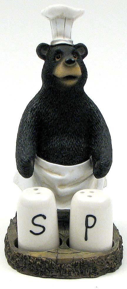 Black Bear Chef Salt & Pepper Set