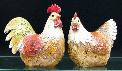 Antique Hen-Rooster