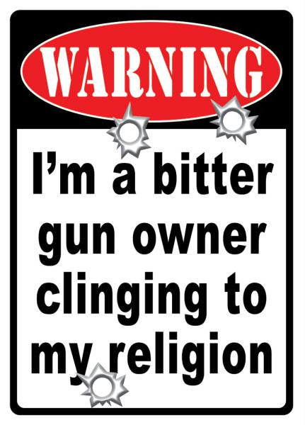 Tin Sign -  Bitter Gun Owner