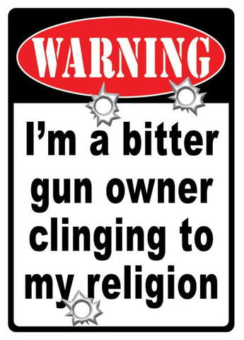 Tin Sign -  Bitter Gun Owner