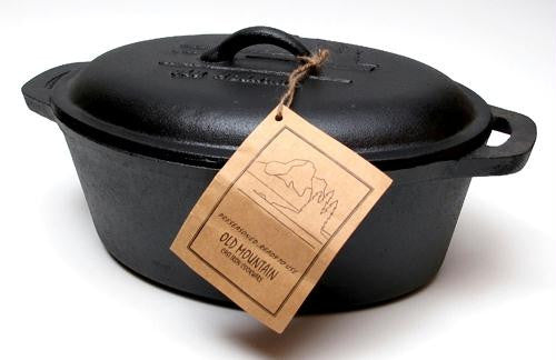 Old Mountain Cast Iron Preseasoned Casserole with Lid