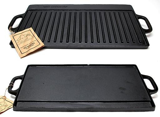 Old Mountain Cast Iron Preseasoned Two-burner Reversible GrillGriddle