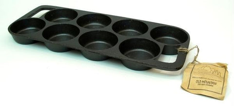 Old Mountain Cast Iron Preseasoned 8 Impression Biscuit Pan