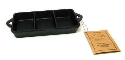 Old Mountain Rectangle Triple Serve Dish