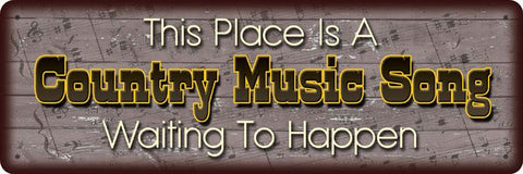 Country Music Song Sign