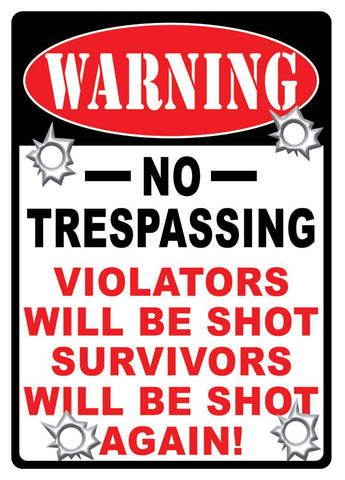 Warning No Trespassing