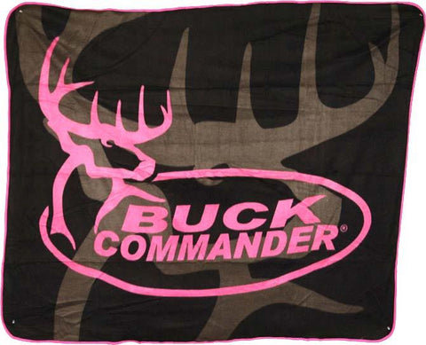 Pink Buck Commander Throw