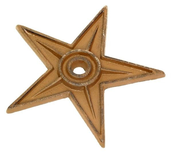 Cast Iron Star - Center Hole X-Large Set of 6