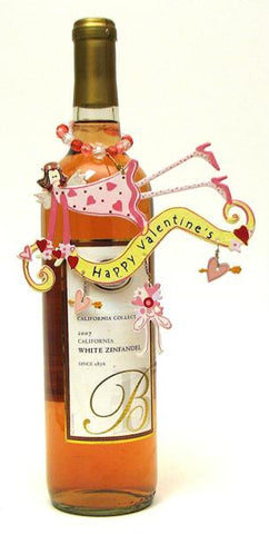 Valentine's DayParty Girl Wine Bottle Ornament