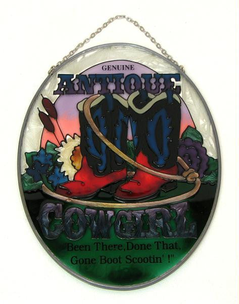 Sun Catcher Antique Cowgirl