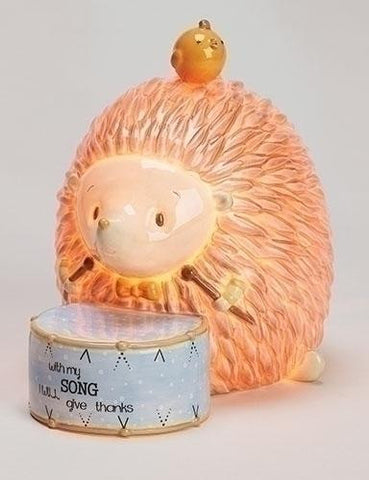 5.5"H Hedgehog Night Light Set of 2