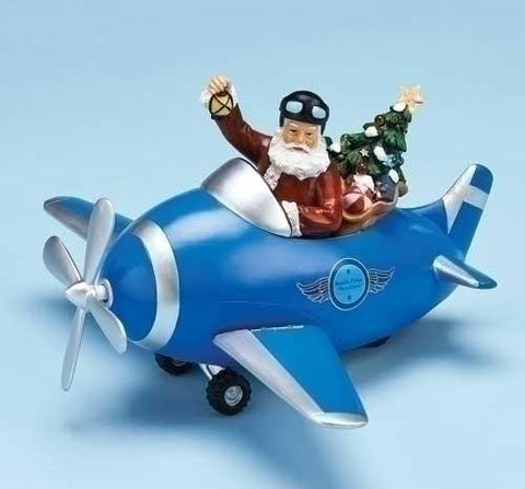 11.5"Plane W-Santa Fig Spining