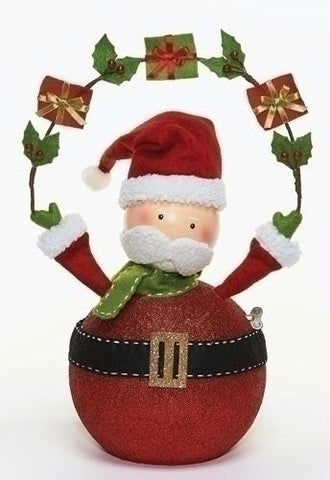 17"Musical Santa W-Moving Head Set of 2