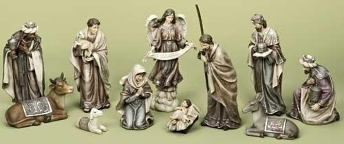 2.5-12" 11pc St Nativity Color