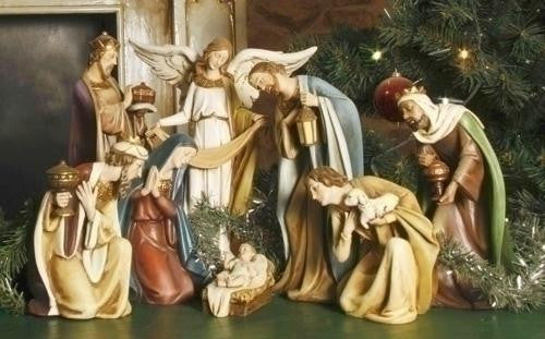 8pc St 12.5"H  Royal Nativity