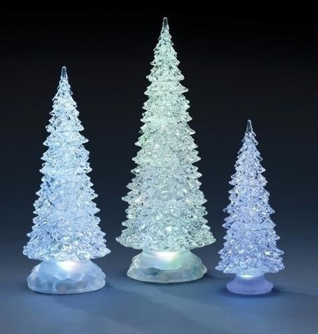 3pc St 12.5-8.25"Lited Trees