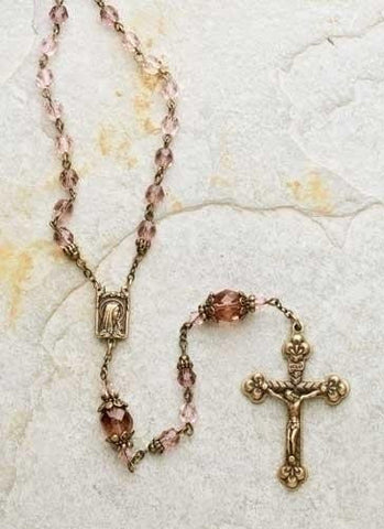 Victorian Rose Rosary 2pc St Set of 2