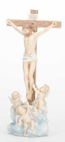 11.5" Crucifix With Cherubs