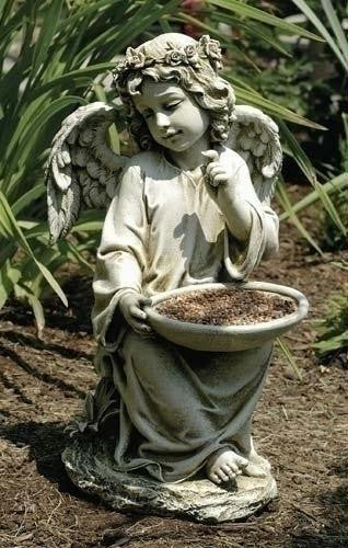 14.5"H Sitting Angel Birdfeedr