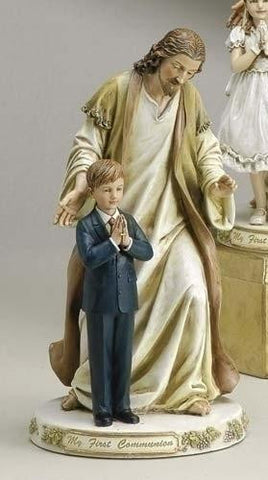 9.5" Jesus W-Praying Boy Fig Set of 2