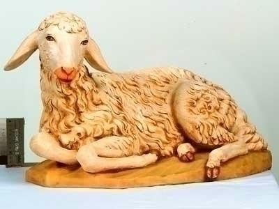 50" Seated Sheep Nativity Fig