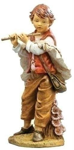 50" Michael Boy With Flute Fig