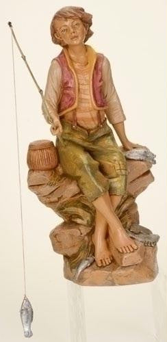 12" Jacob, Fisherman Figure