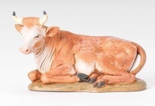 12" Seated Ox Nativity Figure