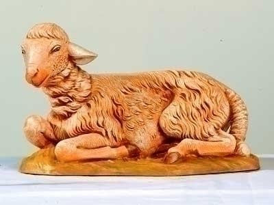 18" Sitting Sheep (Brown) Fig