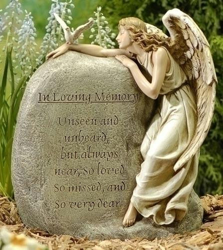 11.25" Memorial Garden Angel Set of 2