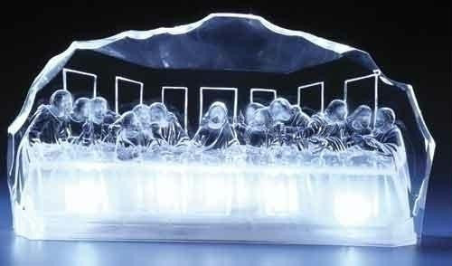 5.5" Led Acrylic Last Supper Set of 2