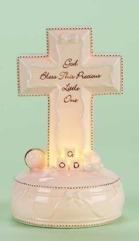 7.75" H God Bless Night Light Set of 2