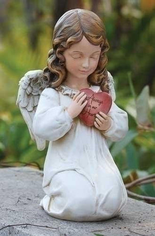 11.75" Angel With Heart Set of 2