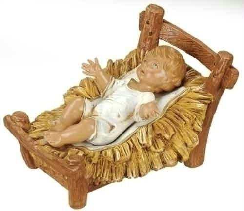 12" Infant Fig & Cradle