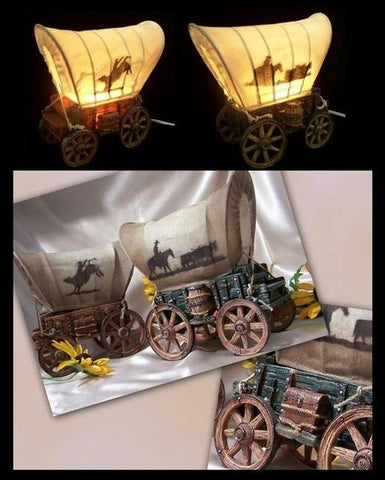 Set of 2 Covered Wagon Nightlights