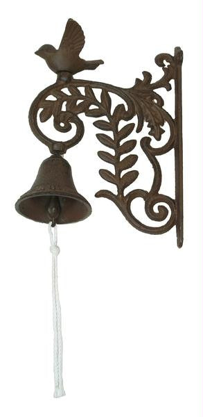 Cast Iron Wall Mount Bird Bell