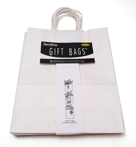 Gift Bag White Pack5