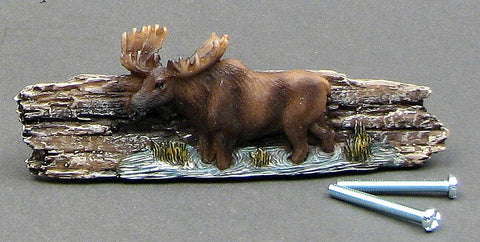 Moose on Wood Look Drawer Handle