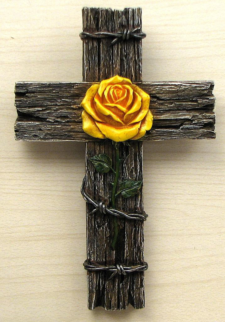 Yellow Rose Cross