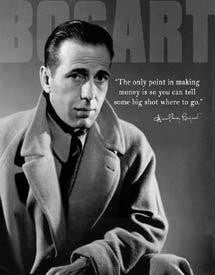 Tin Sign - Humphrey Bogart - Money