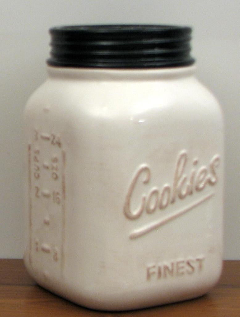 Mason Jar Ceramic Cookie Jar