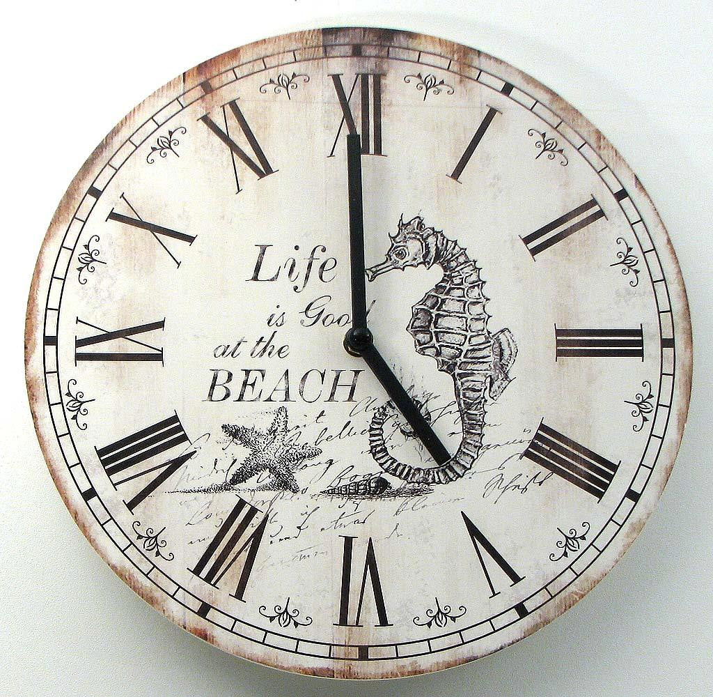 Wood Nautical Wall Clock